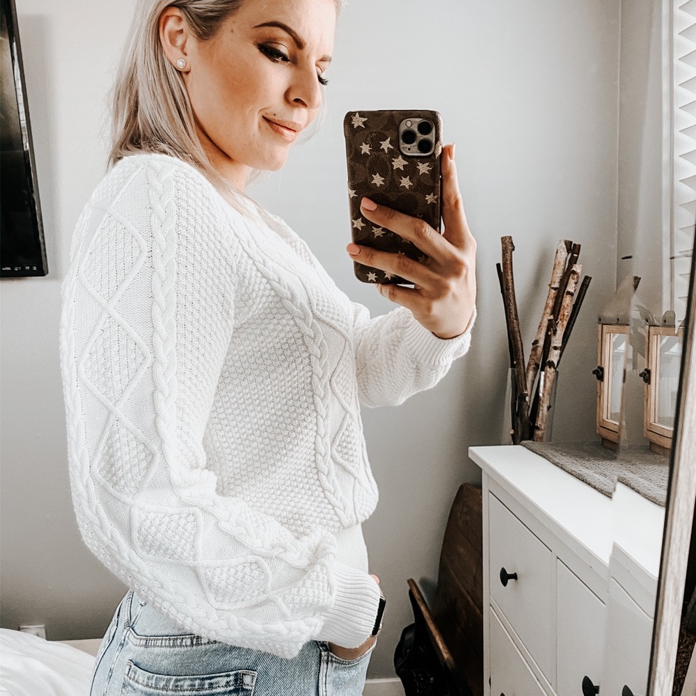 Abercrombie & Fitch Cotton Blend Knit Sweater - Picture 3 of 8